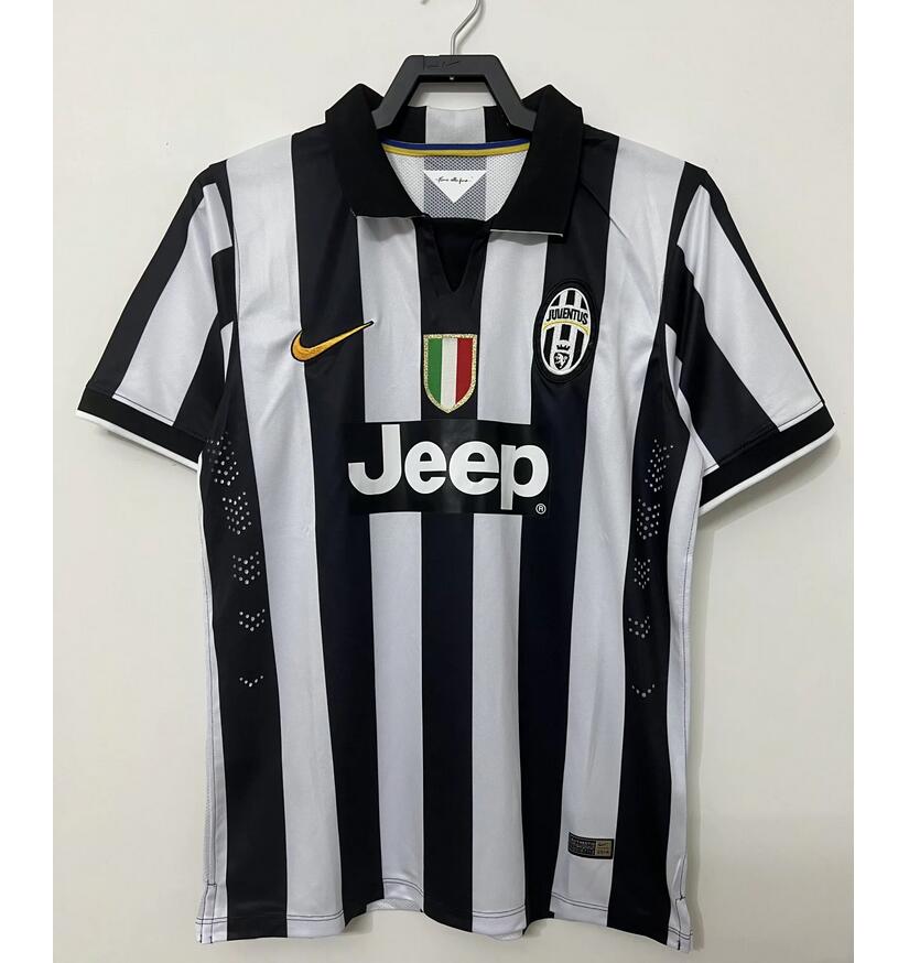 2014-15 Juventus Retro Home Kit Soccer Jersey